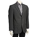 Cesarani Men's 2-button Black Mini-check Sportcoat