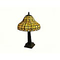 Tiffany-style Spider Yellow Table Lamp