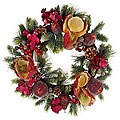 Magnolia and Iced Fruit Wreath