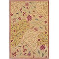 Hand-tufted Corn Silk Beige Wool Rug (3'6 x 5'6)