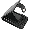 Black Full Flap Leather Case for Creative Zen MP3 Player