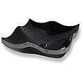 Baden Bath Polished Black Granite Square Vessel Sink