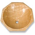 Baden Bath Hexagon Honey Onyx Vessel Sink