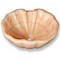 Baden Bath Scalloped Yellow Honey Onyx Vessel Sink