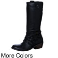 Matiko Women's 'Elise' Knee-high Braided Boots