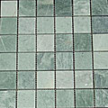 Baden Bath Lushan Green Marble Mosaic Tiles