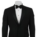 Ike Behar Men's Black 2-button Tuxedo