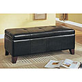 Paradise Espresso Bi-cast Leather Benches (Pack of 4)