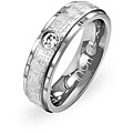 Stainless Steel Cubic Zirconia Ring