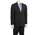 Ibiza Men's Black Two-button Suit