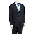 Ibiza Men's Navy Two-button Suit