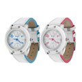 Geneva Platinum Women's Lined White Watch