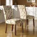 Decor Swirl Print Dining Chairs (Set of 2)