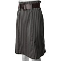 Adi Designs Junior's Belted Stripe Slim Skirt