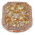 18k Rose Gold 3 3/8ct TDW Fancy Diamond Ring (I2-I3)