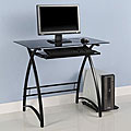 Alexa Glass Black Computer Desk