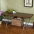 Bristol Espresso and Chrome Bench