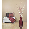 Lilies with 24-inch Teardrop Red Bamboo Vase