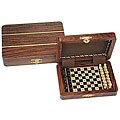 Wood Pegged 7-inch Travel Chess Set (India)