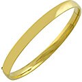 14k Yellow Gold Polished Bangle Bracelet