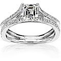 14k Gold 1 1/4ct TDW Asscher-cut Diamond Ring (H-I, SI-I)