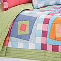 Pine Cone Hill 'Crazy Color Blocks' Twin-size Quilt