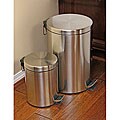 Cooks Pro Stainless Trash Cans (Set of 2)