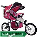 BeBeLove USA Evo Special Edition Single Jogging Stroller in Pink