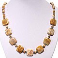 Handmade Sterling Silver Fossil Coral Necklace (Thailand)