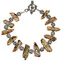 Bronze FW Pearl and Silver Bead Bracelet (Thailand)