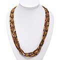 Handmade Picture Jasper and Tiger's Eye Necklace (Thailand)