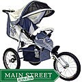 BeBeLove USA Evo Special Edition Single Jogging Stroller in Ivory