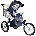 BeBeLove USA Evo Special Edition Single Jogging Stroller in Ivory