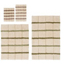 Celebration Grid Stripe Bath Rugs (Set of 2)