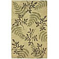 Hand-tufted Tropical Fern Rug (3'6 x 5'6)