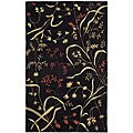Hand-tufted Tropical Wildflowers Rug (5' x 8')