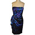 Maggy London Women's Printed Stretch Satin Dress