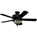 Stonehaven 52-inch Textured Black Hunter Fan