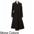 Kristen Blake Women's Full Length Wool/Cashmere Blend Coat