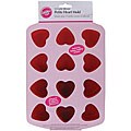 Wilton 12-cavity 'Petite Heart' Red Silicone Mini Mold