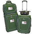 Retro Photo Green 4-piece Luggage Set