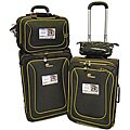 Retro Photo Brown 4-piece Luggage Set