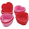 Silicone 'Mini Heart' Baking Cups (12/Pkg)