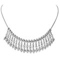 Sterling Silver Bead Drop Necklace