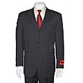 Mantoni Men's Grey Flannel Three-button Wool Suit