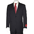 Mantoni Men's Black Tonal Glen-plaid Two-button Wool Suit