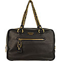 Prada 'Cervo' Black Bowler Bag
