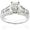 Platinum and 2 1/5ct TDW Diamond Engagement Ring (G-J, VS-SI2)