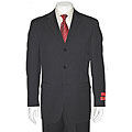 Mantoni Men's Black Tonal Glen-plaid Three-button Wool Suit