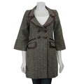 BCBGeneration Women's Pleated Sleeve Coat